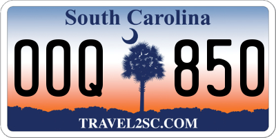 SC license plate OOQ850