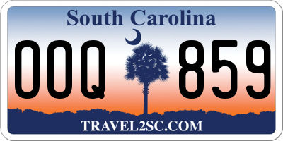 SC license plate OOQ859