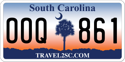 SC license plate OOQ861