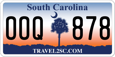 SC license plate OOQ878