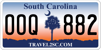 SC license plate OOQ882