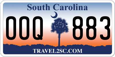 SC license plate OOQ883