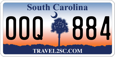 SC license plate OOQ884
