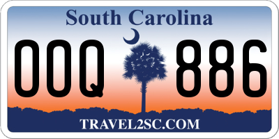SC license plate OOQ886