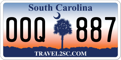 SC license plate OOQ887