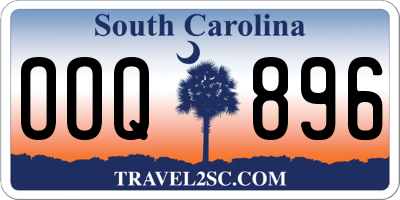SC license plate OOQ896