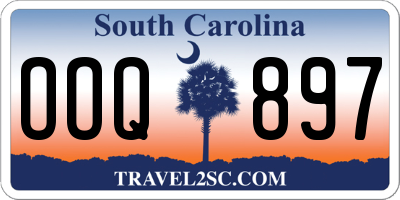 SC license plate OOQ897