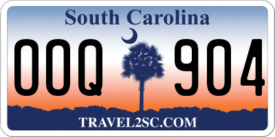 SC license plate OOQ904
