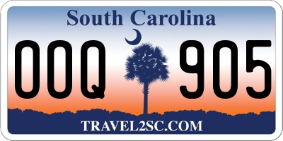 SC license plate OOQ905