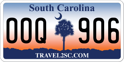 SC license plate OOQ906