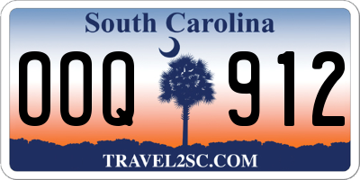 SC license plate OOQ912