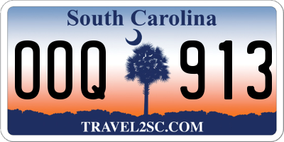 SC license plate OOQ913