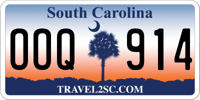 SC license plate OOQ914