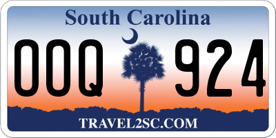 SC license plate OOQ924