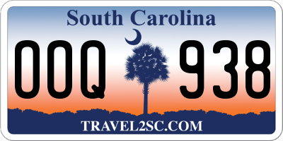 SC license plate OOQ938