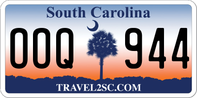 SC license plate OOQ944