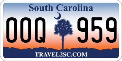 SC license plate OOQ959