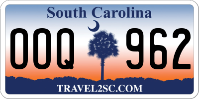 SC license plate OOQ962