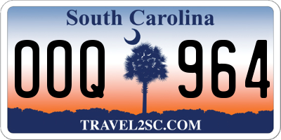 SC license plate OOQ964