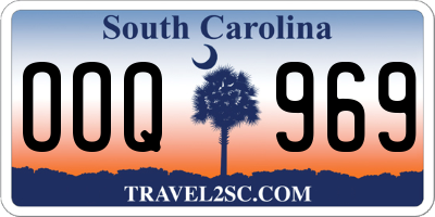 SC license plate OOQ969