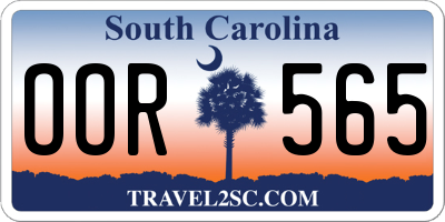 SC license plate OOR565