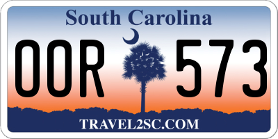 SC license plate OOR573