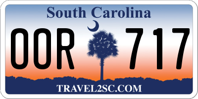 SC license plate OOR717