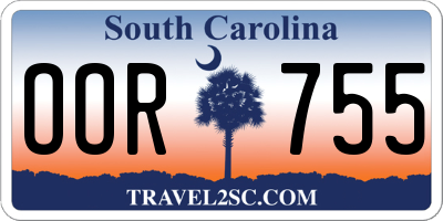 SC license plate OOR755
