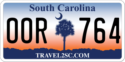 SC license plate OOR764