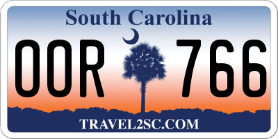 SC license plate OOR766