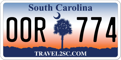 SC license plate OOR774