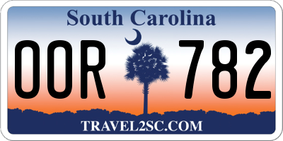 SC license plate OOR782