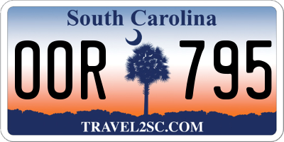 SC license plate OOR795