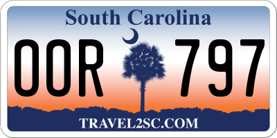SC license plate OOR797