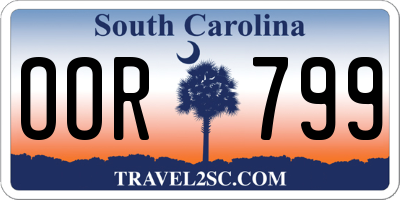 SC license plate OOR799