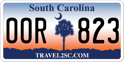 SC license plate OOR823