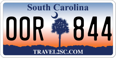 SC license plate OOR844