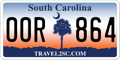 SC license plate OOR864