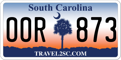 SC license plate OOR873