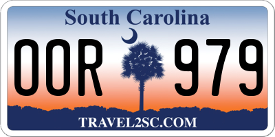 SC license plate OOR979