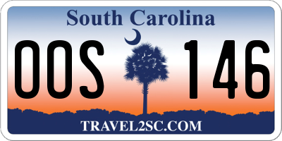 SC license plate OOS146