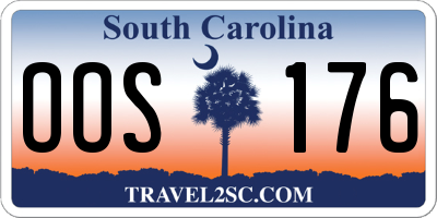 SC license plate OOS176