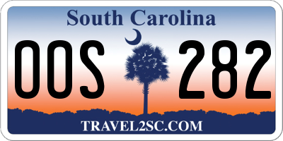 SC license plate OOS282