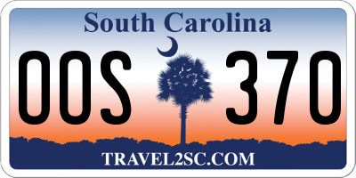 SC license plate OOS370