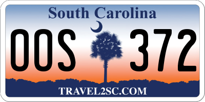 SC license plate OOS372