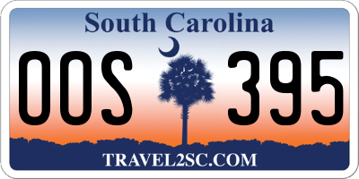 SC license plate OOS395