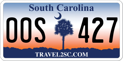 SC license plate OOS427