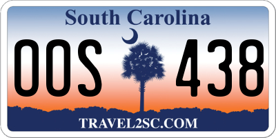 SC license plate OOS438