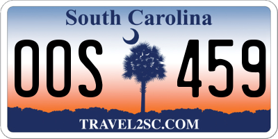 SC license plate OOS459