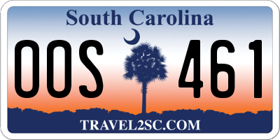 SC license plate OOS461